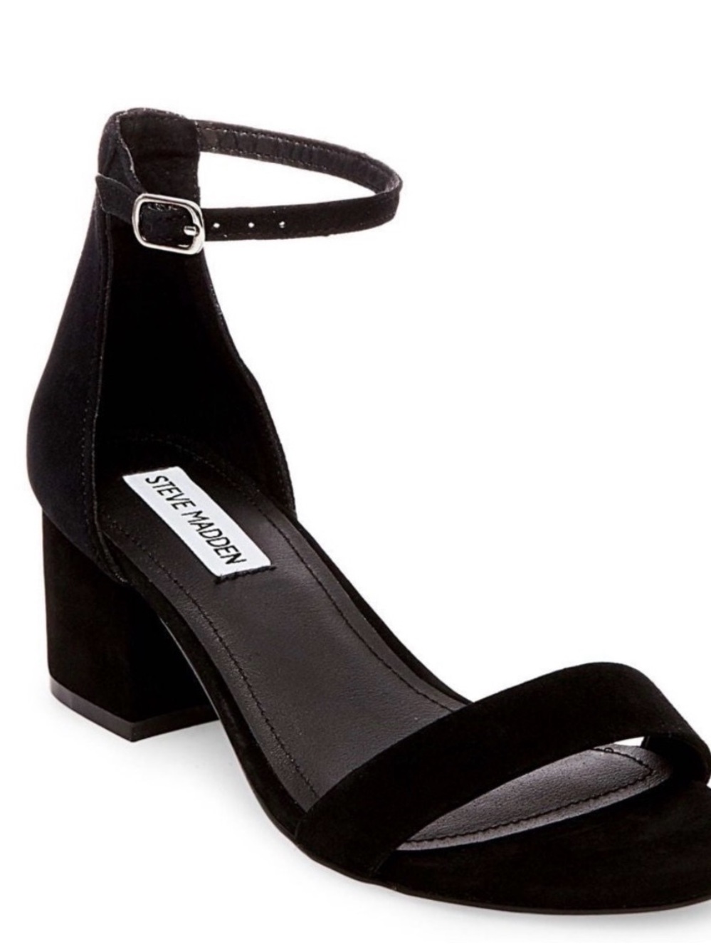 STEVE MADDEN IRENEE BLACK NUBUCK SIZE 6